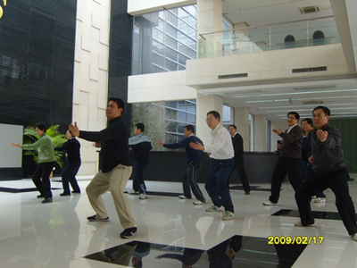 淄博海关大厅太极热