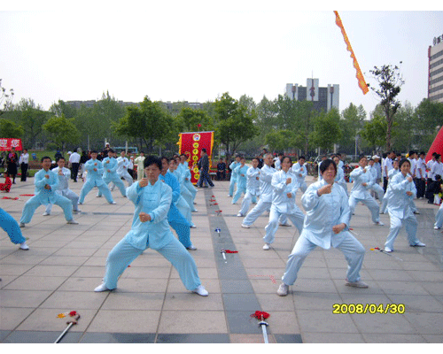 迎奥运我们来鼓劲